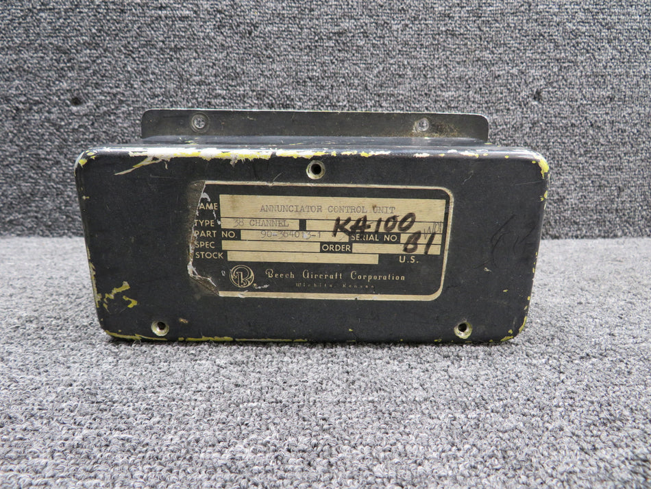 90-364013-1 Beech Annunciator Control Unit (Dented, Bent and Worn Casing)