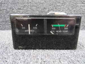 C669514-0101 Cessna Ammeter & Cylinder Head Temperature Indicator Cluster
