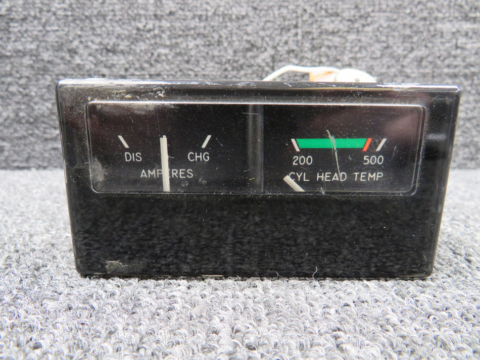 C669514-0101 Cessna Ammeter & Cylinder Head Temperature Indicator Cluster