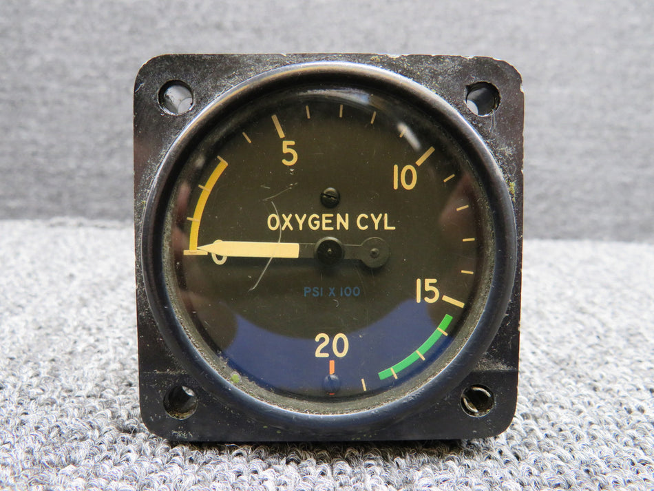 C668522-0101 Cessna Oxygen Cylinder Pressure Gauge