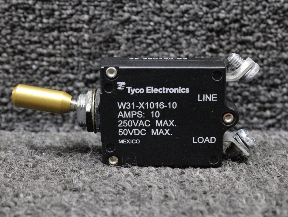 W31-X1016-10 (Alt: 35-380132-63) Tyco Toggle Switch (250,50V, 10A, Gold)