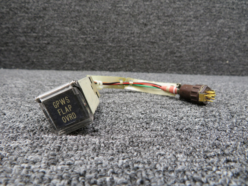 90-81401-006 West Coast GPWS Flap OVRD Annunciator Push Switch