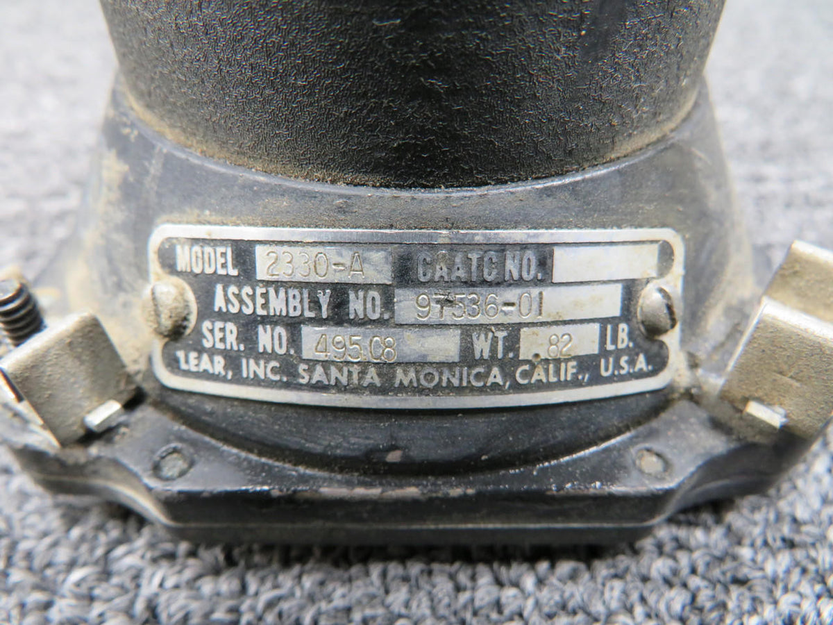 LEAR 97536-01 Lear 2330-A Radio Compass Indicator (Worn Face)
