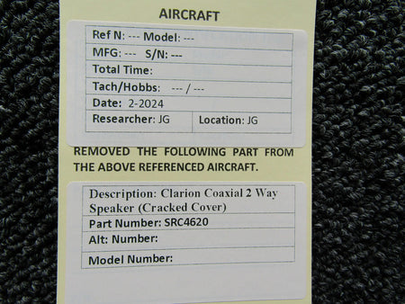 Clarion SRC4620 Clarion Coaxial 2 Way Speaker (Cracked Cover)