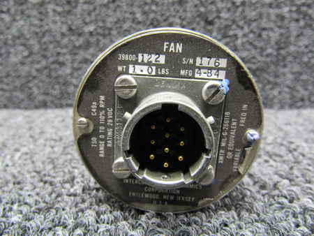 Intercontinental 39800-122 Intercontinental Fan Tachometer Indicator with Modifications