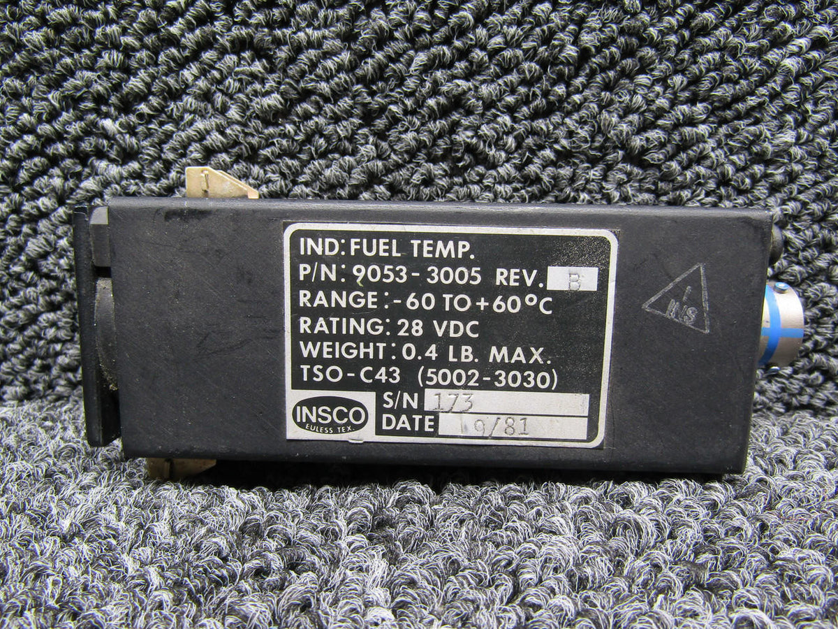 Insco 9053-3005-B Insco Fuel Temperature Indicator (-60 to +60 C) (28V)