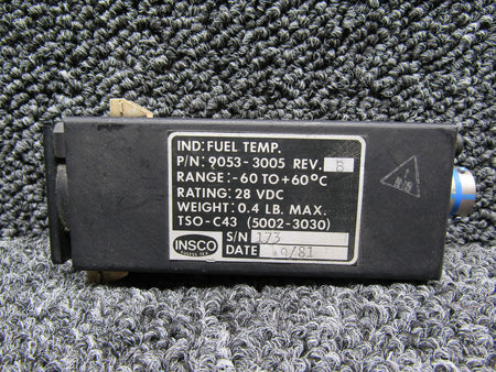Insco 9053-3005-B Insco Fuel Temperature Indicator (-60 to +60 C) (28V)