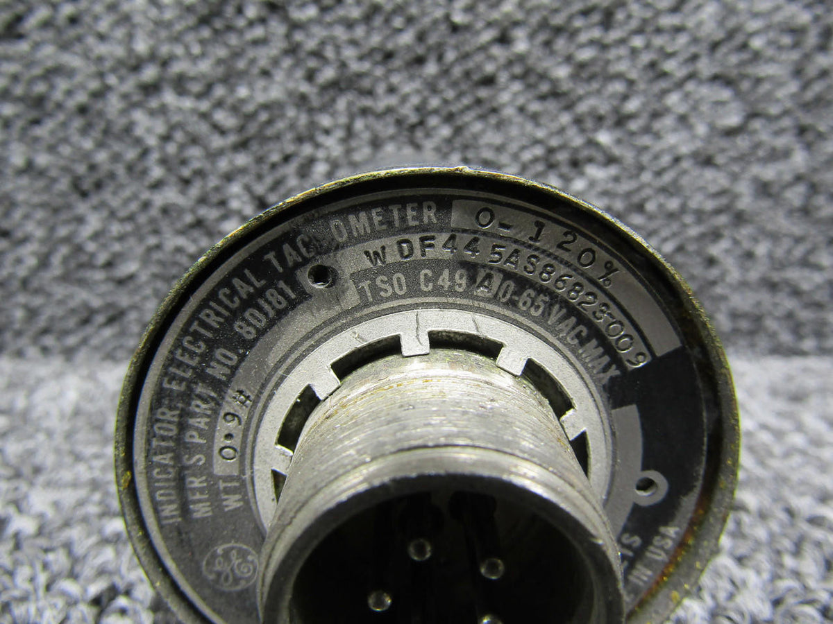 General Electric 8DJ81-WDF445AS86283-009 General Electric Electrical Tachometer Indicator
