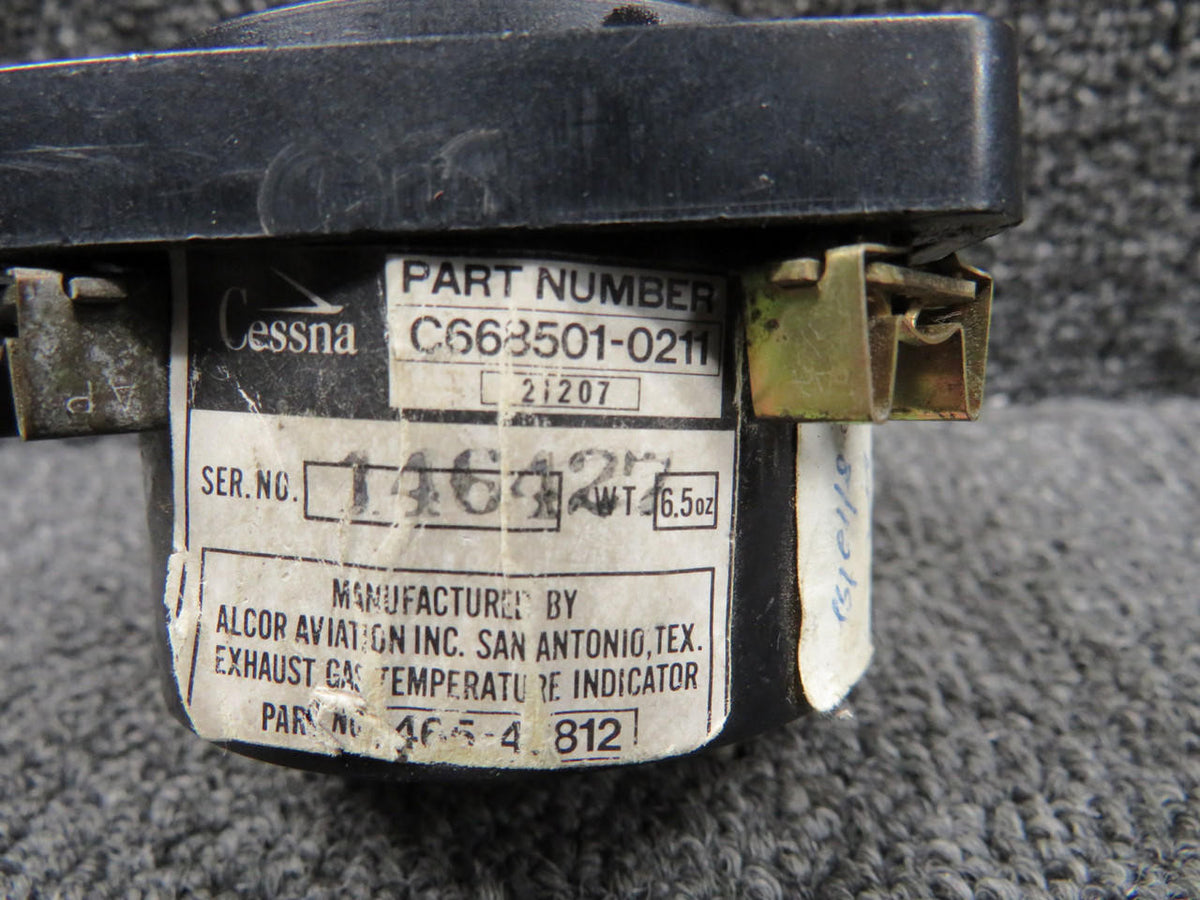 Alcor 465-4812 (Alt: C668501-0211) Alcor Exhaust Gas Temprature Indicator