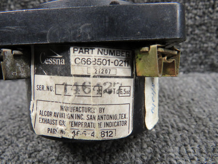 Alcor 465-4812 (Alt: C668501-0211) Alcor Exhaust Gas Temprature Indicator