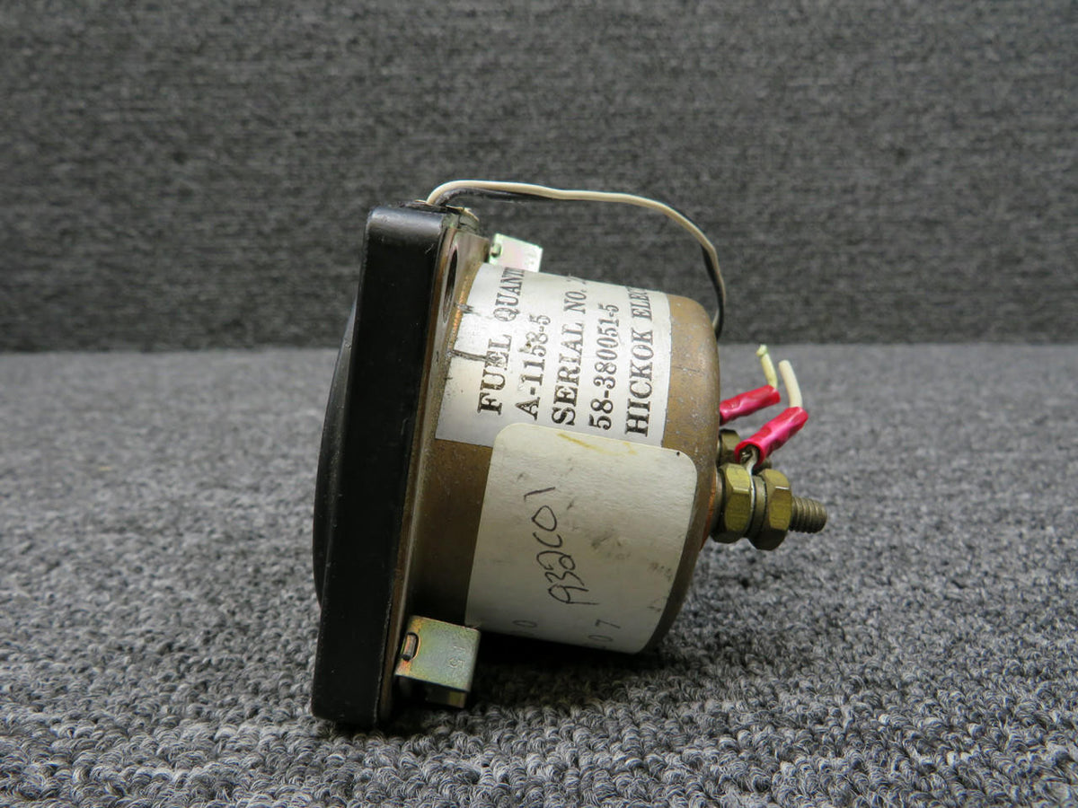Hickok A-1158-5 (ALT: 58-380051-5) Hickok Fuel Quantity Indicator Lighted (28V)