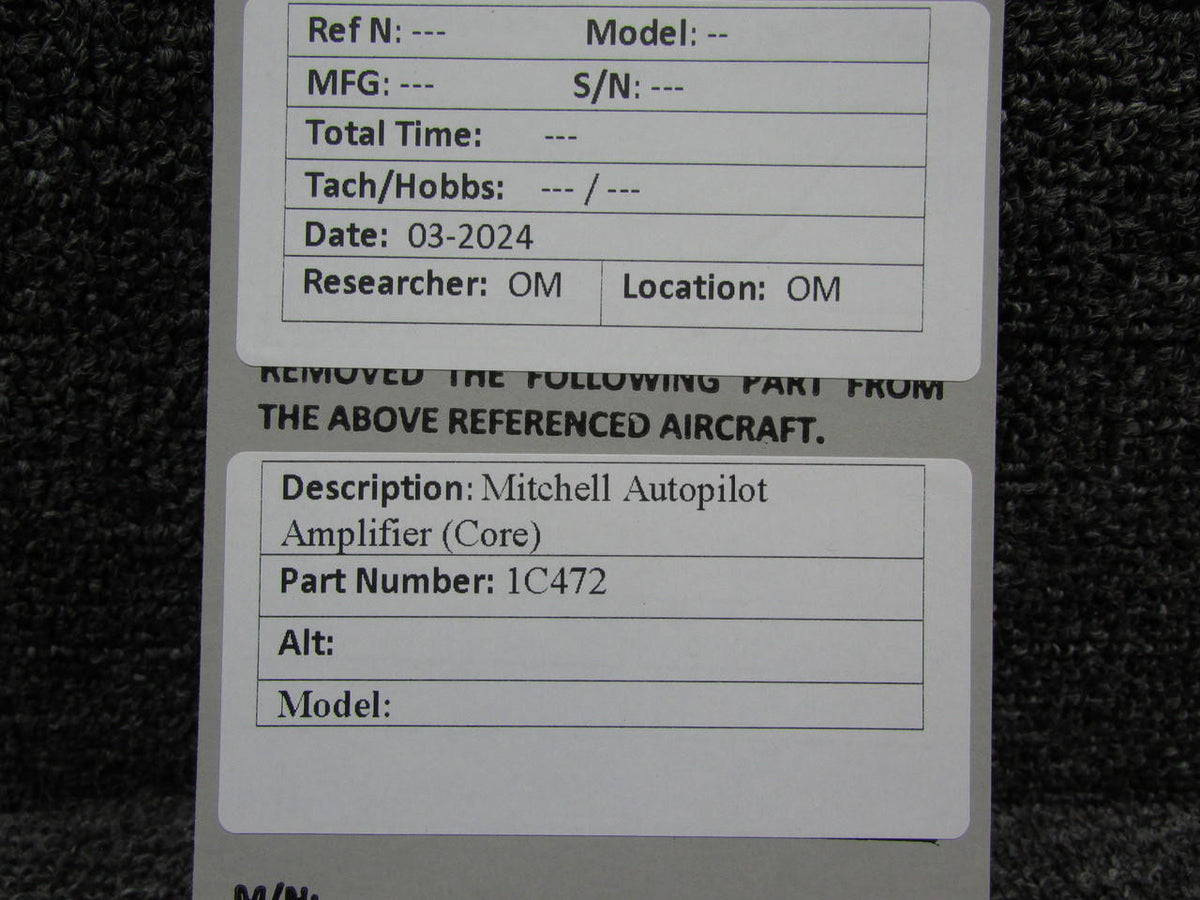 Mitchell 1C472 Mitchell Autopilot Amplifier (Core)