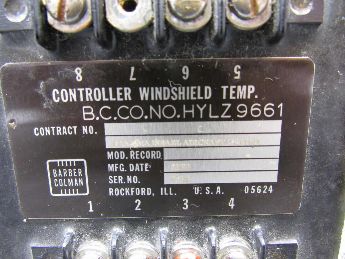 Barber Colman HYLZ9661 Barber Colman Windshield Temperature Controller