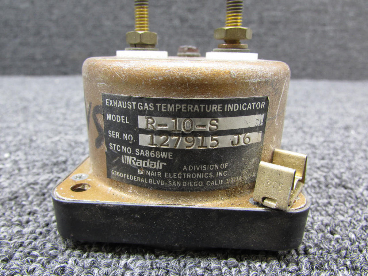 Radair R-10-S Radair Exhaust Gas Temperature Indicator with Colored Markings