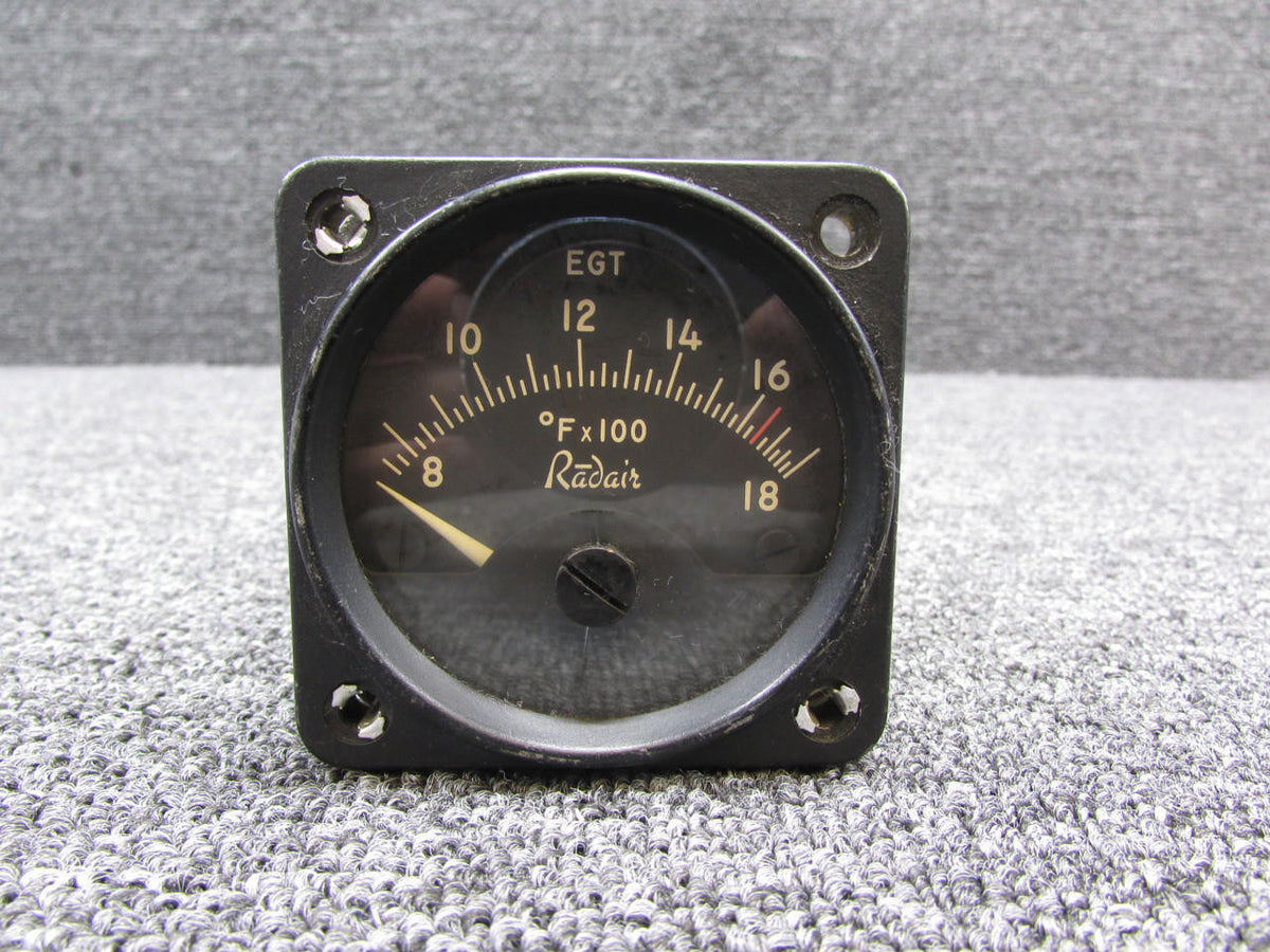 Radair R-10-S Radair Exhaust Gas Temperature Indicator (Cracked Glass)