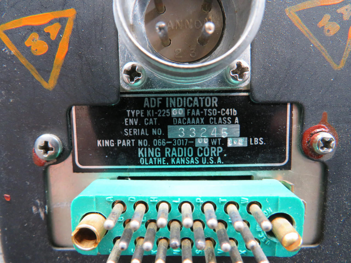 King Radio 066-3017-00 King Radio KI-22500 ADF Indicator (Orange Flag)