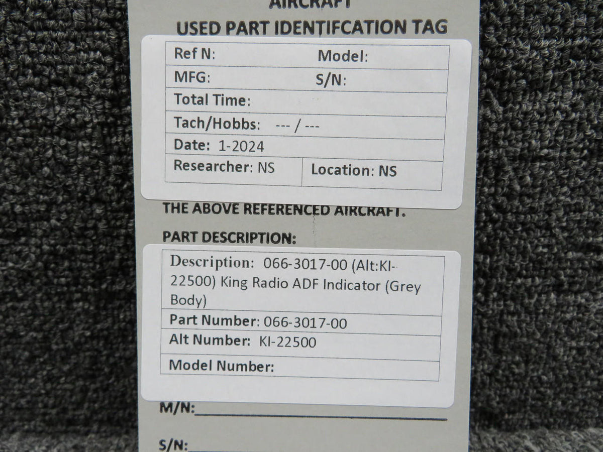 King Radio 066-3017-00 King Radio KI-22500 ADF Indicator (Grey Body)