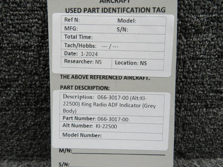 King Radio 066-3017-00 King Radio KI-22500 ADF Indicator (Grey Body)