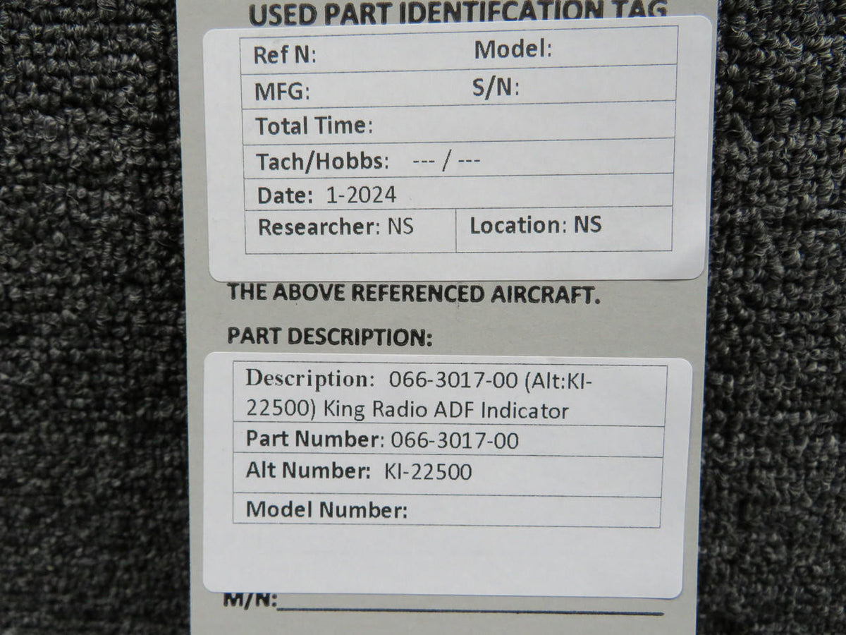 King Radio 066-3017-00  King Radio KI-22500 ADF Indicator