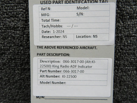 King Radio 066-3017-00  King Radio KI-22500 ADF Indicator