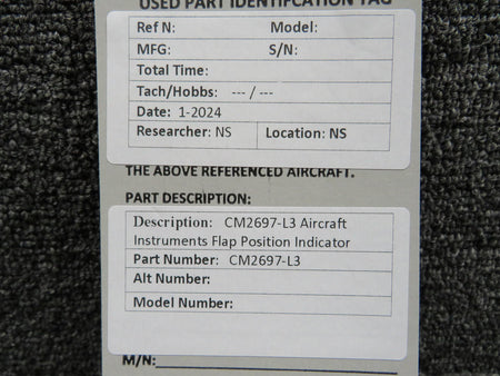 Aircraft Instruments CM2697-L3  Aircraft Instruments Flap Position Indicator