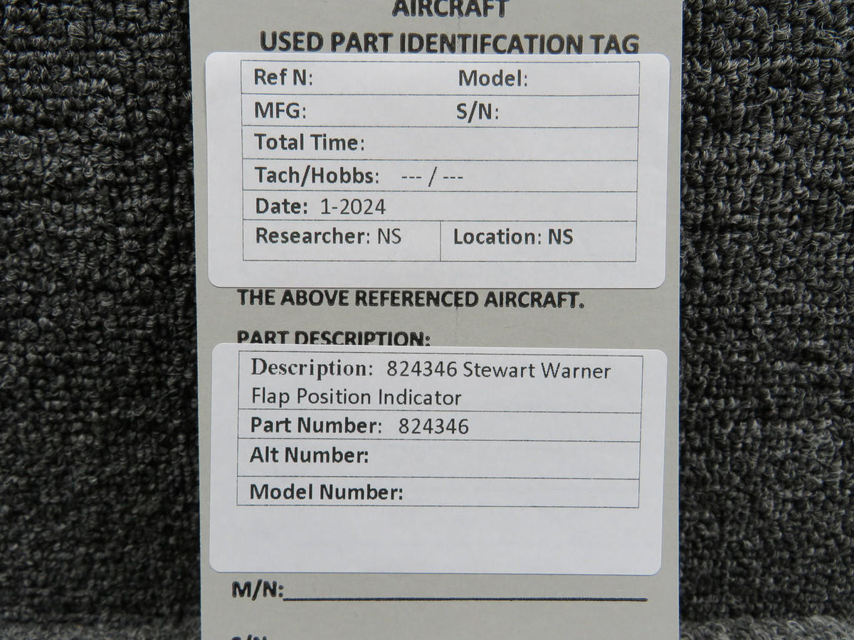 Stewart-Warner 824346 Stewart Warner Flap Position Indicator