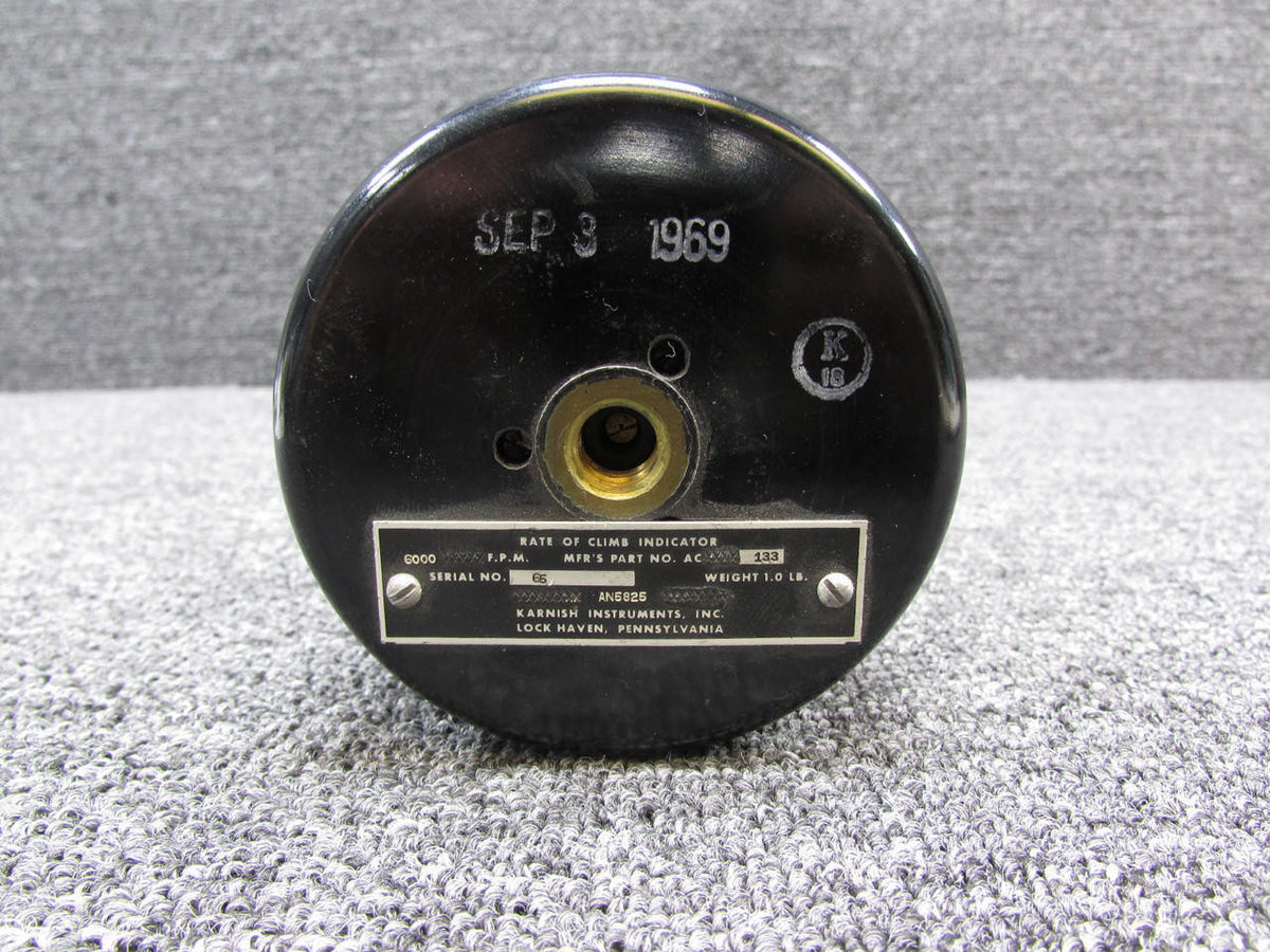 Karnish AC133 Karnish AN5825 Rate of Climb Indicator