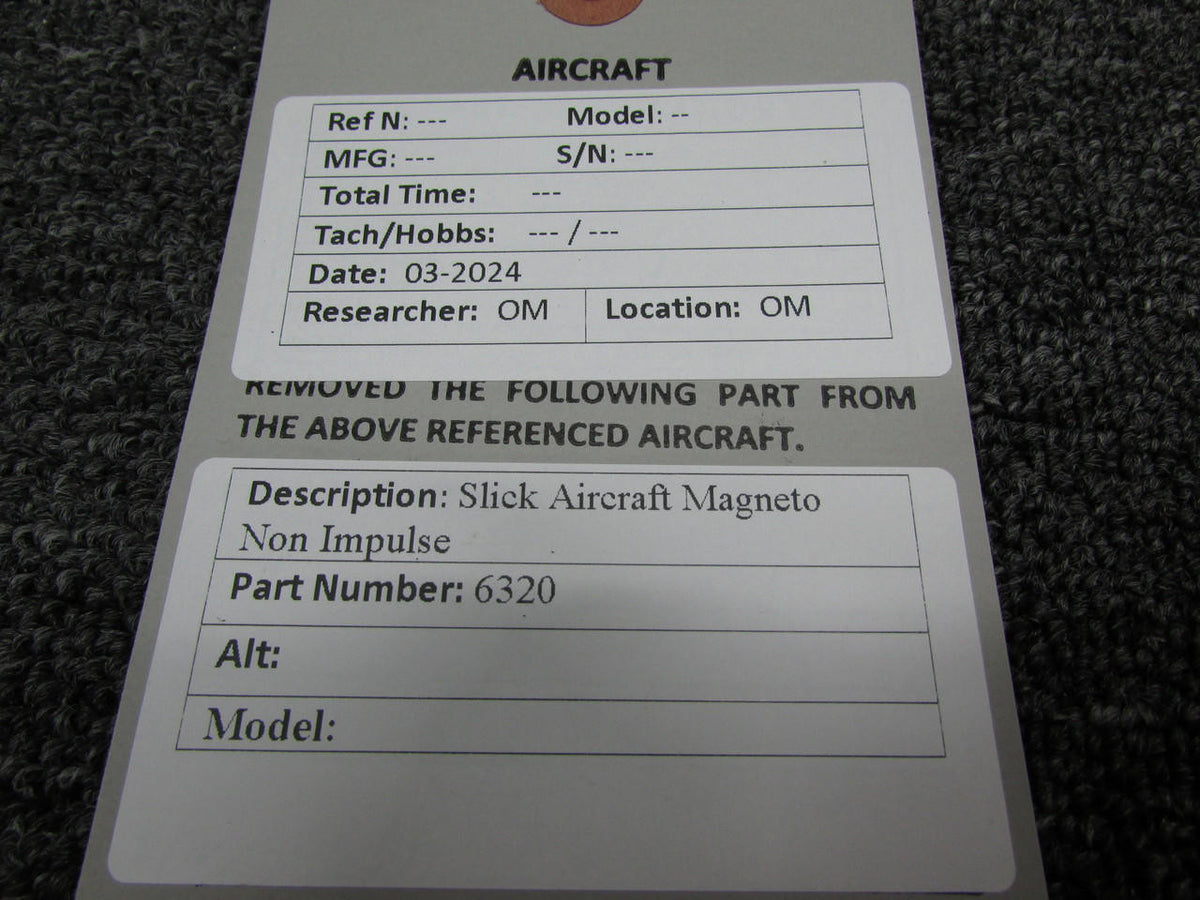 Slick Aircraft 6320 Slick Aircraft Magneto (Non-Impulse)