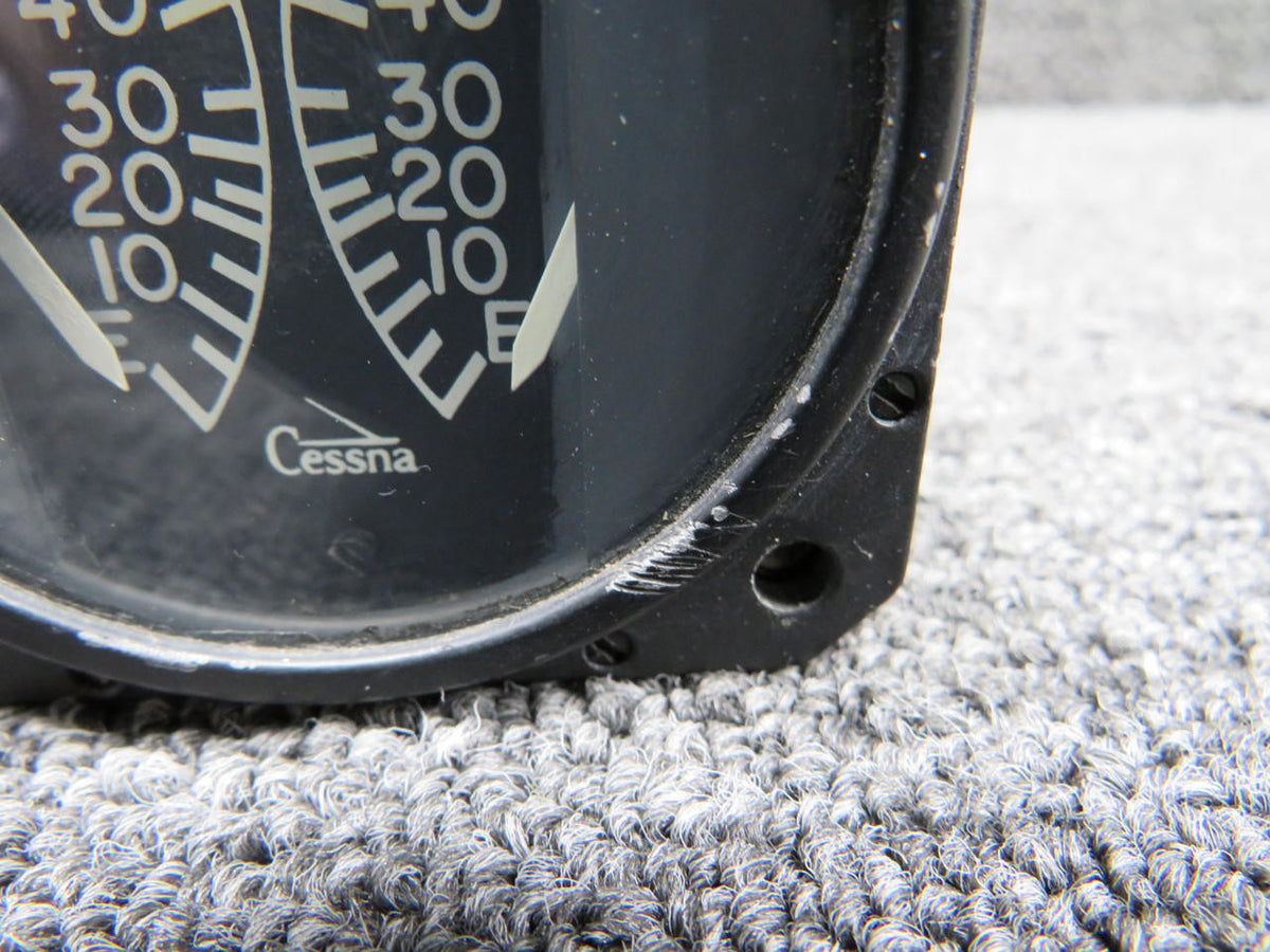 Aircraft Instruments CM2646L3 Aircraft Instruments Dual Auxiliary Fuel Indicator (Scratched Casing)