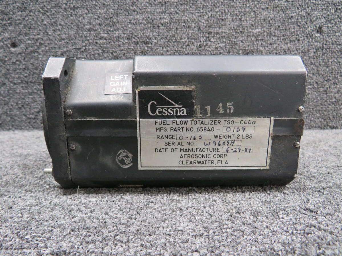 Aerosonic 65840-0159 Aerosonic Fuel Flow Totalizer (Missing Knob Covers)