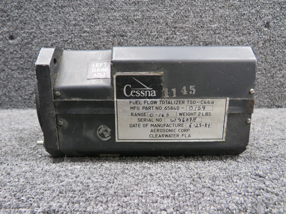 Aerosonic 65840-0159 Aerosonic Fuel Flow Totalizer (Missing Knob Covers)