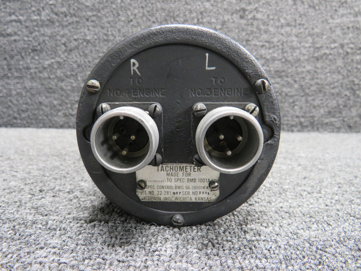 Garwin 22-281-017 Garwin Dual Tachometer Indicator (Worn Face)(0-45RPM)