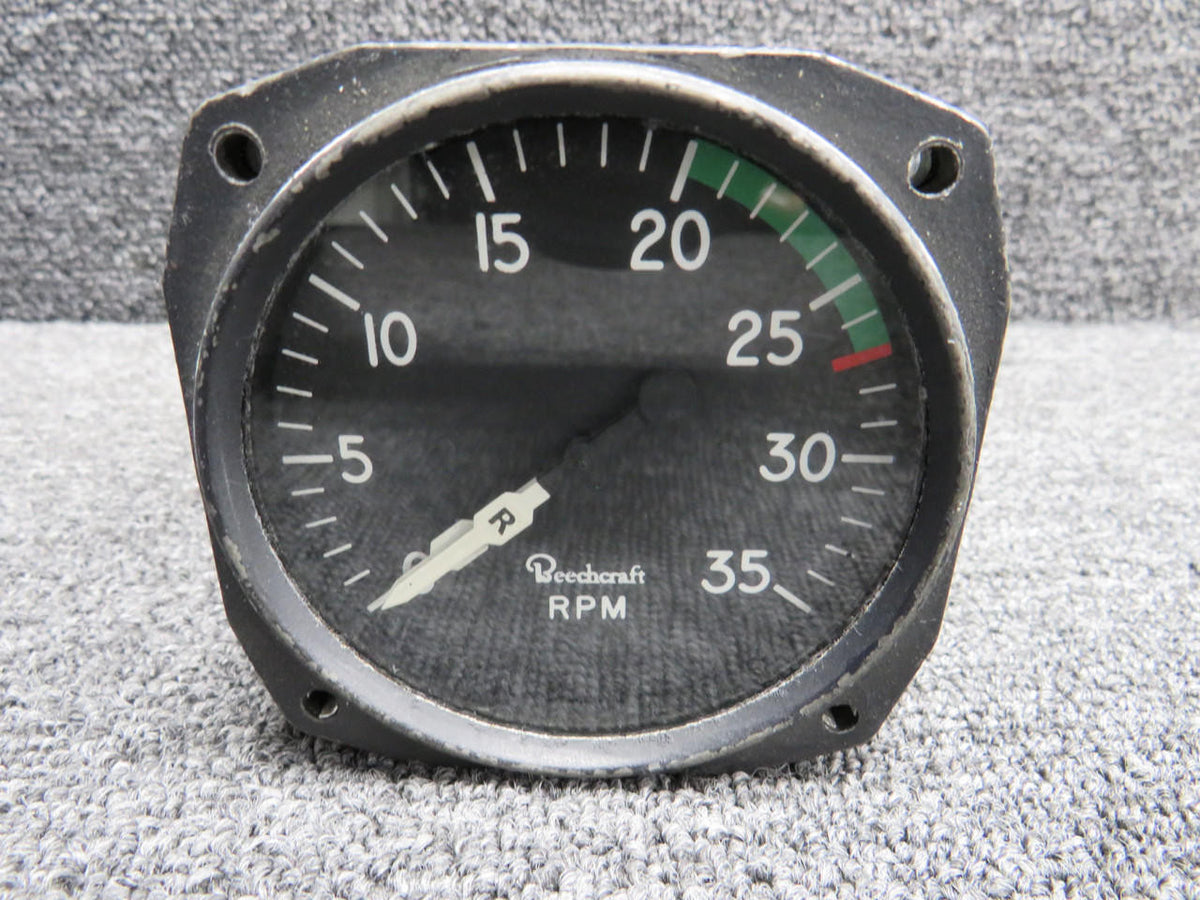 General Electric 8DJ19ABE-3 General Electric Dual Tachometer Indicator (Worn Face)