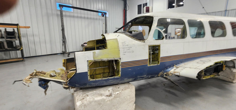 Piper Aircraft Parts Piper PA31-350 Fuselage with Bill of Sale, Data Tag, and Log Books