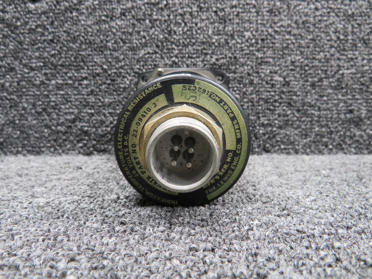 Lewis 162C25 (Alt: 22-09410-3) Lewis Temperature Indicator (28V) (Painted Face)