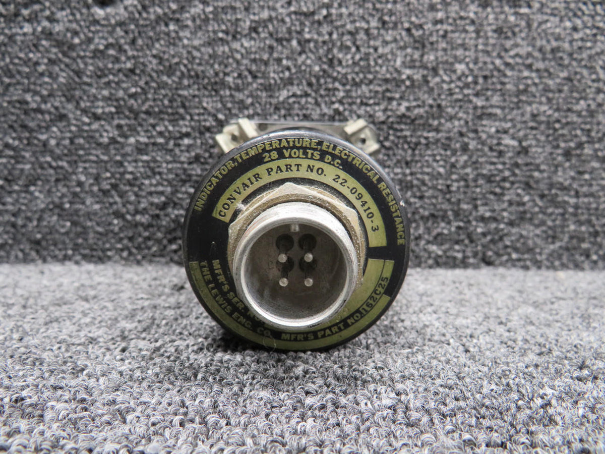 Lewis 162C25 (Alt:22-09410-3) Lewis Temperature Indicator (28V) (Painted Face)