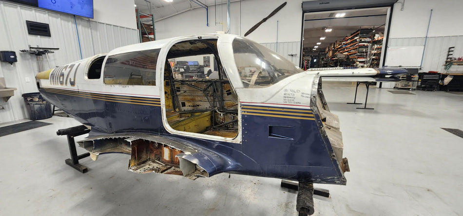 Mooney Aircraft Parts & Accessories Mooney M20K Fuselage with Bill of Sale, Data Tag, and Log Books