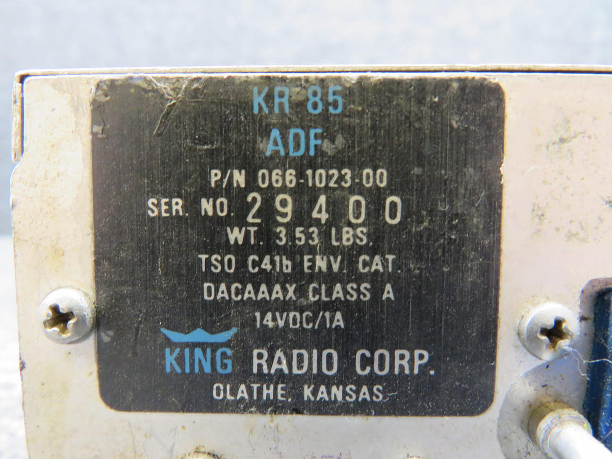 King Radio 066-1023-00 King Radio KR-85 ADF Receiver with Modifications (14V)