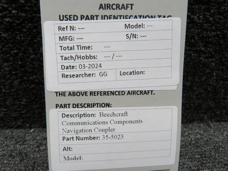 Beechcraft Parts 35-5023 Beechcraft Communications Components Navigation Coupler