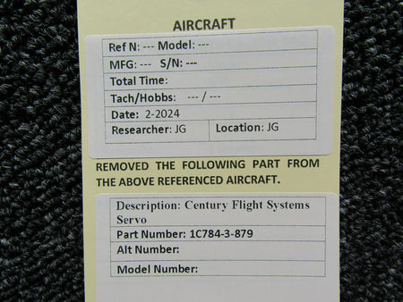 Century Flight Systems 1C784-3-879 Century Flight Systems Servo