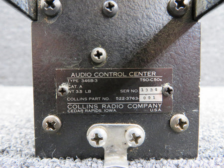 Collins 522-3763-001 Collins 346B-3 Audio Control Center