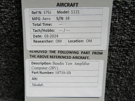 Bendix 18719-1B Bendix Yaw Amplifier Computer (28V)