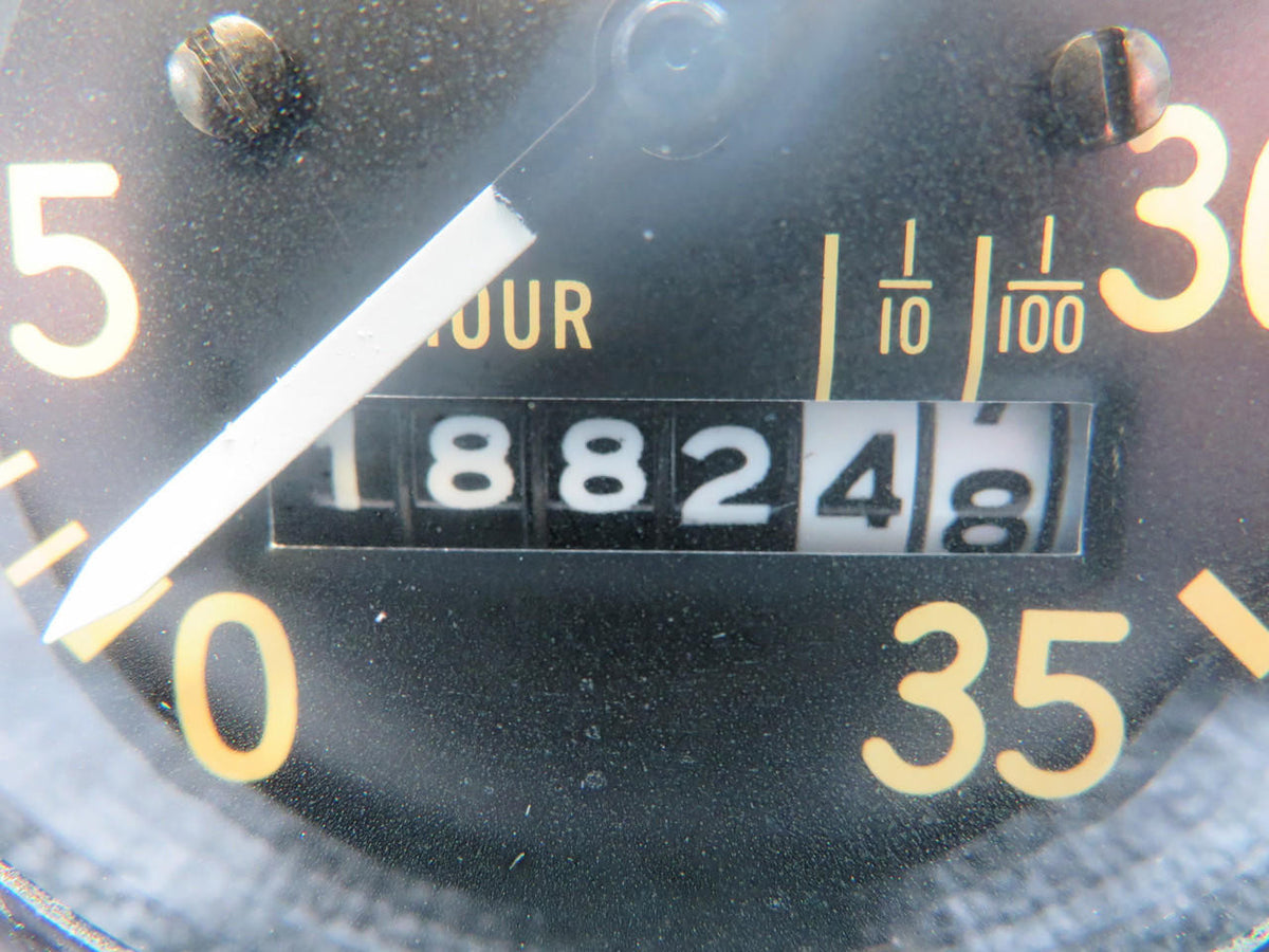 Stewart-Warner 819945 Stewart-Warner Recording Tachometer (Hours: 1882.48) (Faded Numbers)
