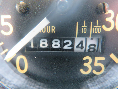 Stewart-Warner 819945 Stewart-Warner Recording Tachometer (Hours: 1882.48) (Faded Numbers)