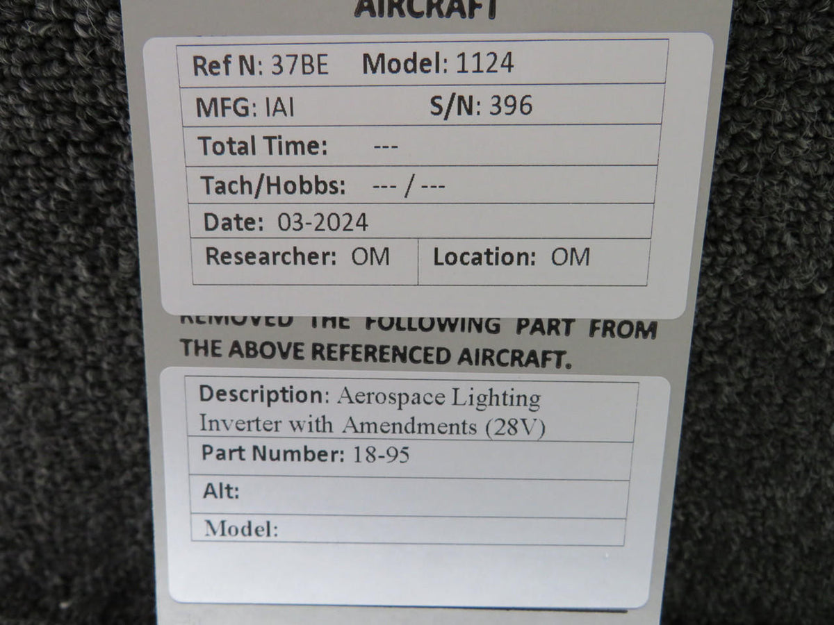 Aerospace 18-95 Aerospace Lighting Inverter with Amendments (28V)