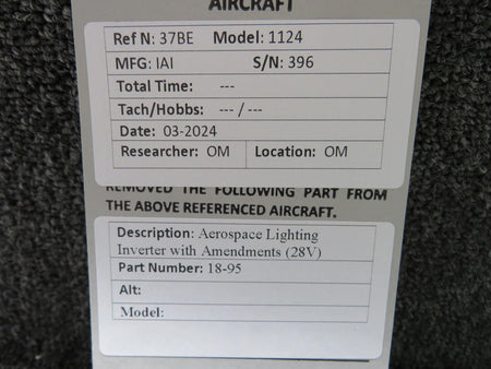 Aerospace 18-95 Aerospace Lighting Inverter with Amendments (28V)