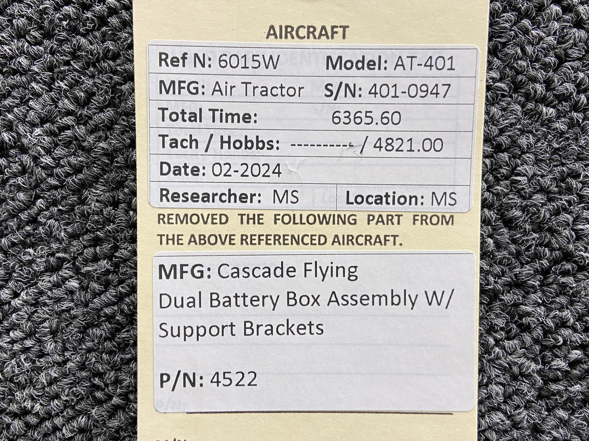 Cascade Flying 4522 Cascade Flying Aftermarket Dual Battery Box Assembly with Support Brackets