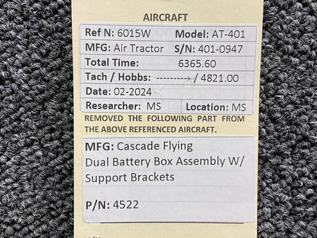 Cascade Flying 4522 Cascade Flying Aftermarket Dual Battery Box Assembly with Support Brackets