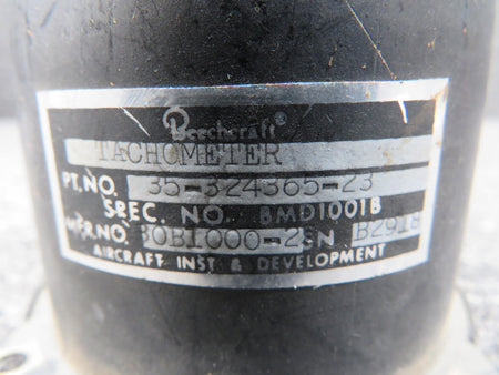 AID 30B1000-2 AID Recording Tachometer (Hours: 6491.24) (Loose Parts) (Core)