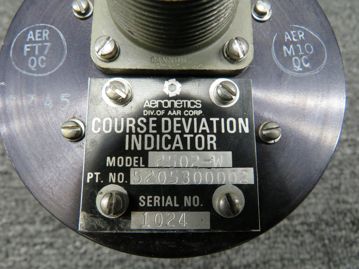 Aeronetics 5205300002 Aeronetics 2502-W Course Deviation Indicator
